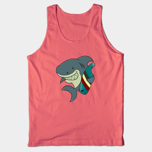 The great white surfer Tank Top by mangulica